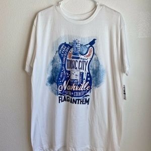 Flag & Anthem White Short Sleeve Music City Shirt